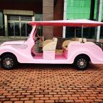 72V electric Vintage Golf Car Cart 8 Seater All Terrain Tires Independent