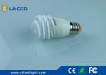 Cool White High Lumen Cfl Bulbs , Half - Full Spiral 18 Watt Light Bulb 62 LM /