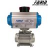Buy cheap Three-Piece Pneumatic Ball Valve For Automatic Operation from wholesalers