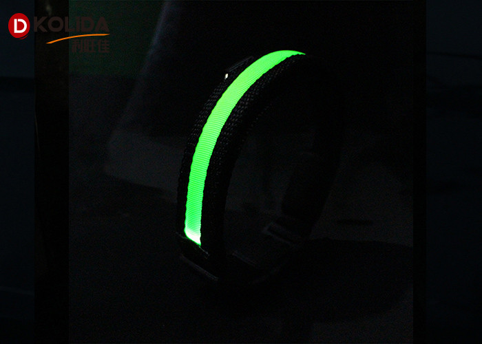 LED Glow In The Dark Night Safety LED Dog Collar Leash Adjustable 3 Flash Modes