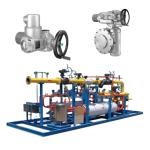 The Valve Switching Skid is equipped with an Auma SA electric actuator and a GK