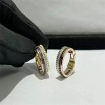 Custom VVS Diamond High End Gold Earrings Round Cut Gold Diamond Jewelry