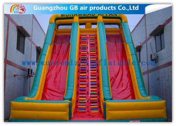 Childrens Industrial Inflatable Water Slides / Inflatable Double Water Slide