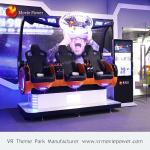 3 Seats Vertual Reality Experinece Vr Cinema Simulator With Electric Control
