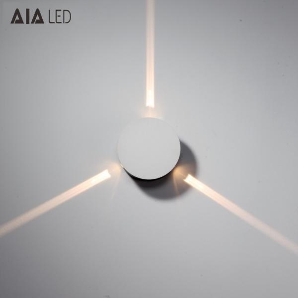 Steel 5degree 3x1W IP20 modern 3meters distance LED wall light /LED decoration