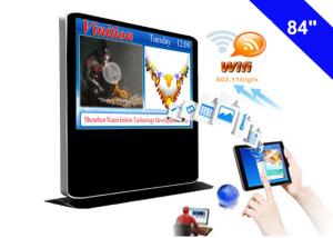 Wholesale 84 inch Wifi Network Digital Signage Kiosk LCD 2160 X 3840 Resolution Player from china suppliers