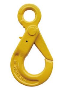 China Safety Assembly 8 Ton Eye Self Locking Hook For Chain European Type on sale