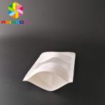 White Kraft Paper Cookies Bags Packaging , Foil Bag Packaging Matte Surface