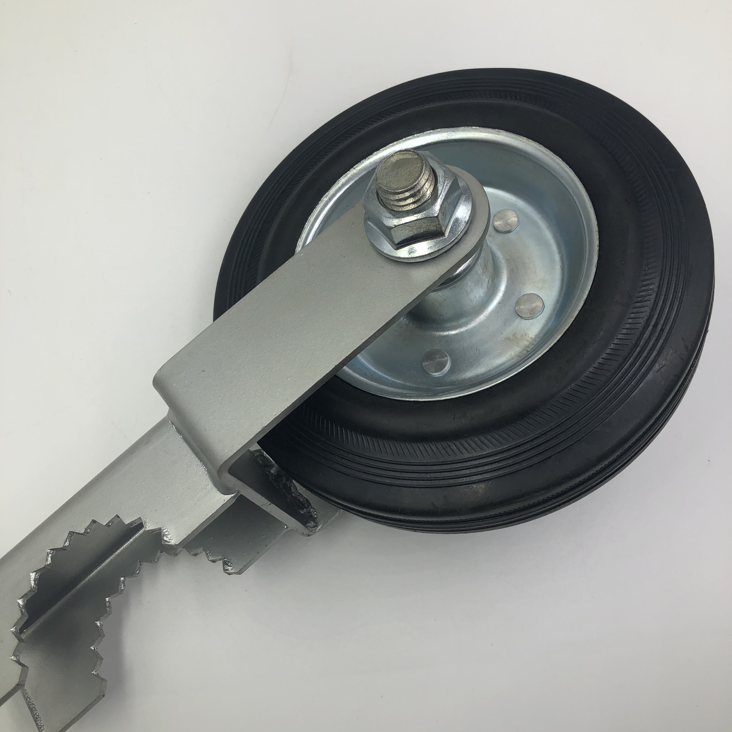 Stainless Steel wheels for Supporting Metal Swing Gates with 1-5/8" Thru 2" Gate Frames
