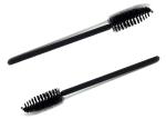 Black Artificial Fibers Brushes Cosmetic Beauty Tools For Eyelashes / Eyebrows