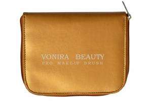 China Travel Makeup Brush Bag With Mirror Cosmetic Pouch Holder on sale