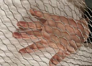 Wholesale 1.5mm Metal Rope Mesh 25mm Hole Size Flexible Decorative Rope Mesh from china suppliers