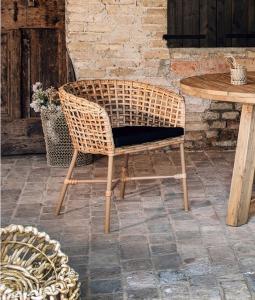 Wholesale Balcony Garden Teak Wood Table And Alumiunm / Rattan Chairs Set from china suppliers