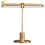 JYLIGHTING Modern Nordic Simple Luxury LED Table Lamp Copper Glass For Bedroom