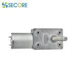 High Torque 10rpm Dc Worm Gear Motor Self Locking With M6 Dual Screw Shafts