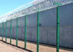 PVC Welded Wire Green Mesh Security Fencing 358 2.2m width