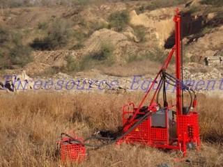 Light weight portable oil prospecting drilling rig