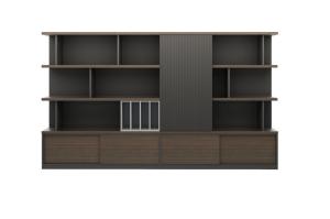 Wholesale 0.6mm MDF Office Bookcase Cabinet With Double Acting Door from china suppliers
