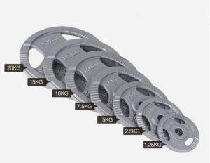 Wholesale crossfit equipment Olympics black cast iron weight plate with handle cut from china suppliers