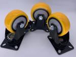Rigid TPE Medium Duty Caster Wheels With PP Core Trolley Wear Resistant