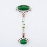 Green Jade Stone Rollers Infused Flower Jade Roller For Face Massage