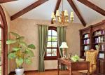 Leaf Pattern European Style Wallpaper For Living Room , Non Woven Wallcovering