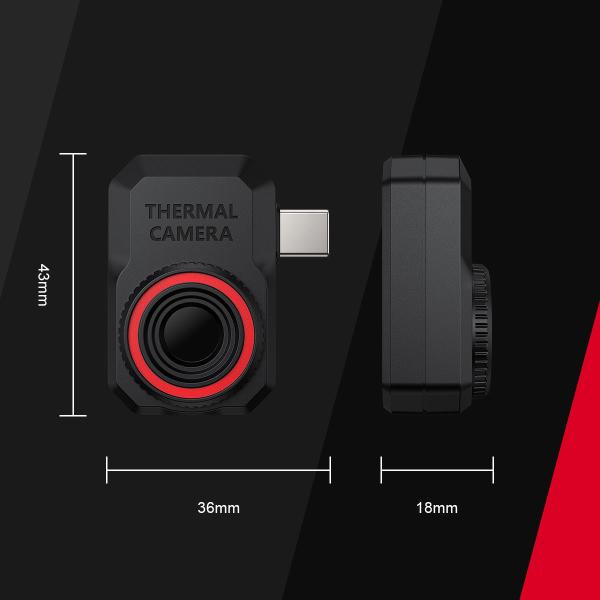 Habotest HT820 portable high-precision rapid-response plug-and-play thermal image camera with a resolution of 256*192, which is superior to that of