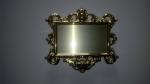 Zamak frame D057 Coffin Fitting gold color plate frame for funeral