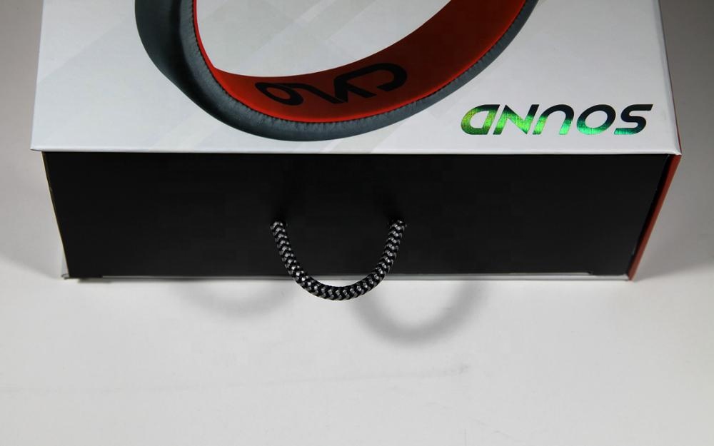 Recycle Paper Cardboard Headphone Earphone Packaging Box ODM