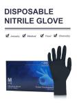 Black Nitrile Disposable Gloves Chemical Resistance S M L XL XXL Size