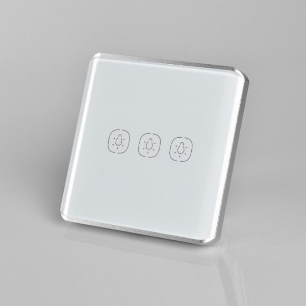 Smart Home Voice Control Eu Us Smart Wifi Wall Touch Switch 1/2/3 Gang Glass