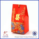 Beautiful China Red Color 50mm Width Wedding Gift Boxes With Tassel