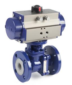 Wholesale Flanged Fluorine Lined Shut Off Valve Straight Through Structure For Pressure Situations from china suppliers