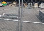 9 Gauge Chain Link Wire Fence , Galvanized 3.15mm Construction Temporary Fence