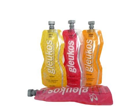 Custom Printing Stand Up 500Ml Reusable Plastic Spout Bag for Jucie Packing