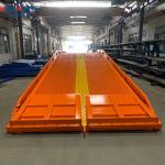 10m Orange Folding Ramp 8000kg Steel 2.2m Wide Safe & Sturdy