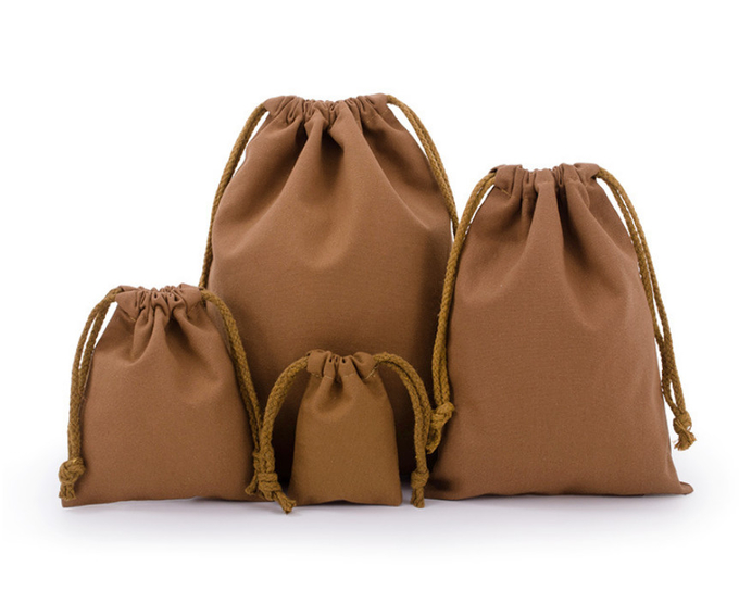 8oz Natural Unbleached Cotton Small Muslin Drawstring Bags 13x16cm