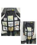 72*65cm Black Polyester Sublimation Apron Blanks For Kids And Adult