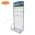 Retail Shop Retail Shop Grid Mesh Display with Basket Metal Wire Rack