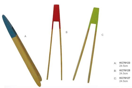 China supplier eco-friendly Utensils eco-friendly kitchen bread toaster wood tong