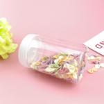 450ml Thread Cap Round Clear Plastic Candy Jars For Dry Food Storage