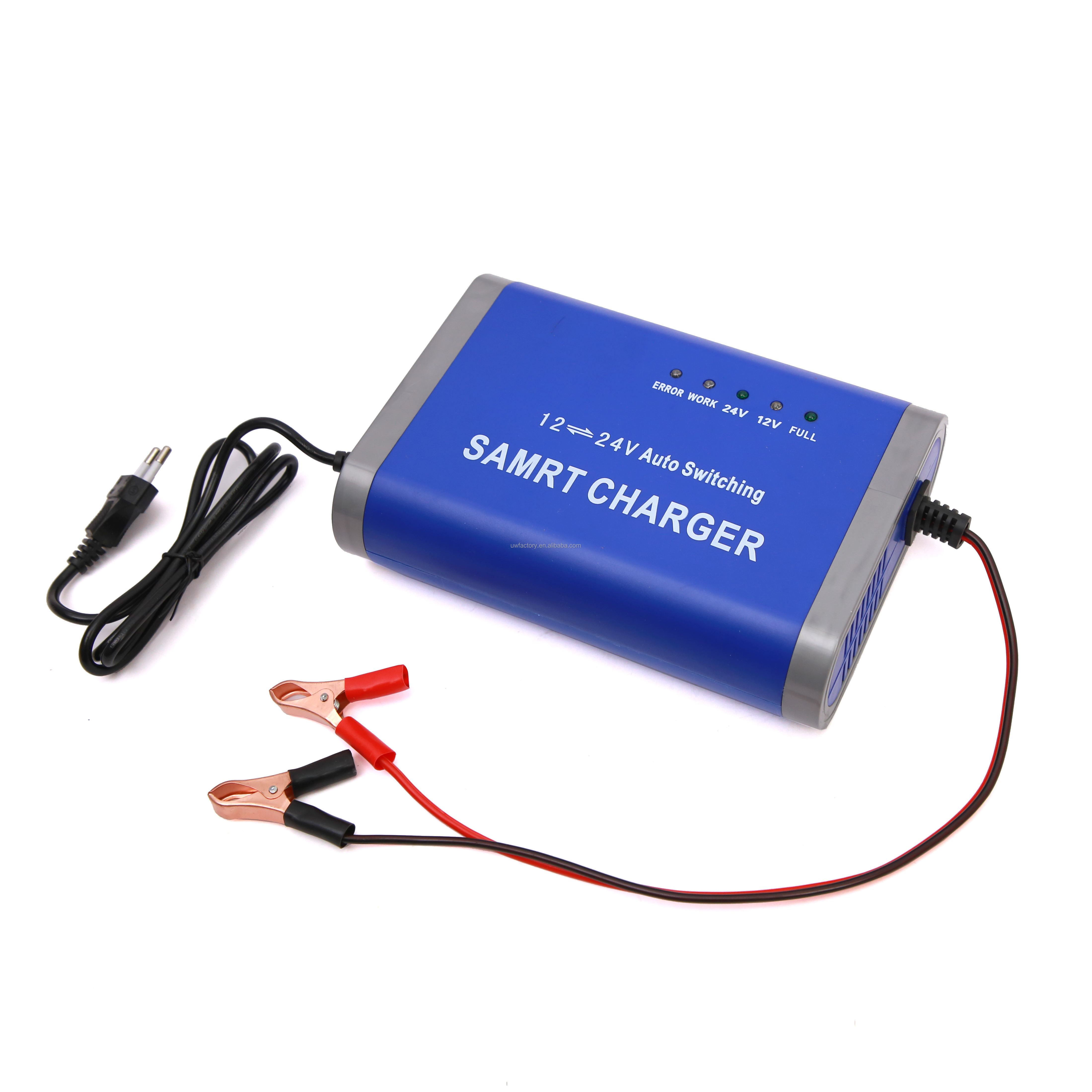 12V 24V 12A Motorcycle Lead Acid Battery Charger for Electric Tricycle Smart Charging Efficiency 90%