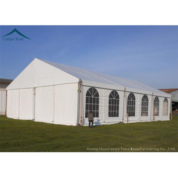 White Roof Durable Event Tents With Linings And Curtains 10m * 15m