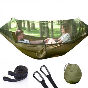 Wholesale Camping Hammock with Mosquito Net, Hammocks with 13ft Tree Straps Carabiners, Automatic Quick Open Outdoor from china suppliers