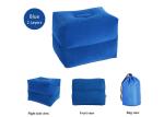 Blue / Grey Inflatable Leg Rest PVC / Flocking Material 2 Seconds Deflating