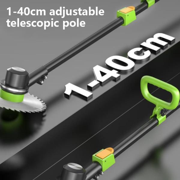 21V Garden Grass Electric String Trimmer With Anti Slip Telescopic Handle