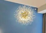 luxury round hanging fixture firework pendant lights led lighting modern glass
