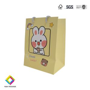Wholesale Laminated Paper Bags For Gift Custom Logo Gift Bag With Ribbon Handle from china suppliers