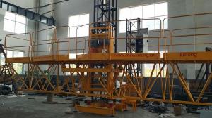Wholesale Single And Double Mast Climbing Work Platform 380V - 415V 50HZ 2000kgs from china suppliers
