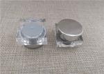 Clear Plastic Cosmetic Jars Environmentally Friendly Silk Screen Printing